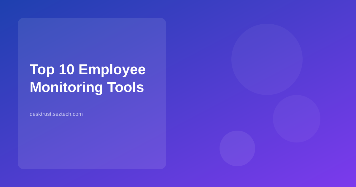 Top 10 Best Employee Monitoring Tools in 2026